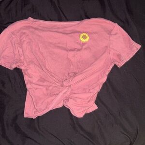 Pink crop top
